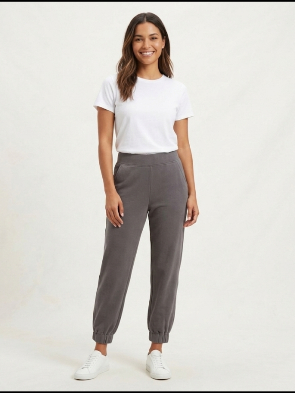 AYR The Cool Joggers Charcoal Gray Pima Cotton Blend Size Medium